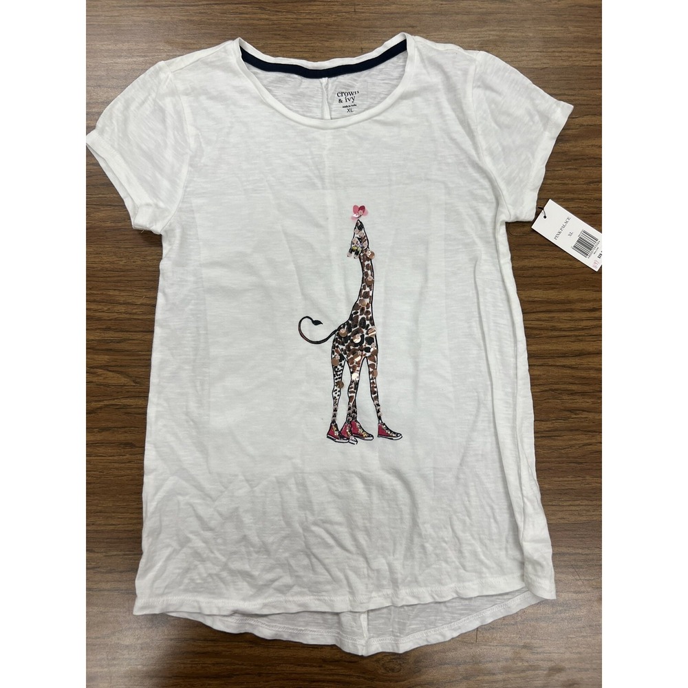 Crown & Ivy Girls XL (like‎ a 12 imo) Giraffe NWT